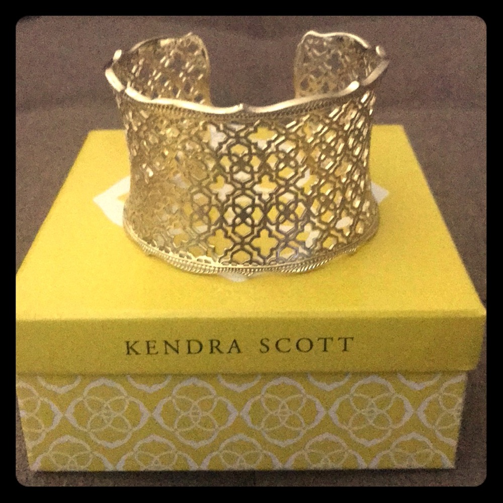 Kendra Scott Candice Gold Cuff Bracelet NWT